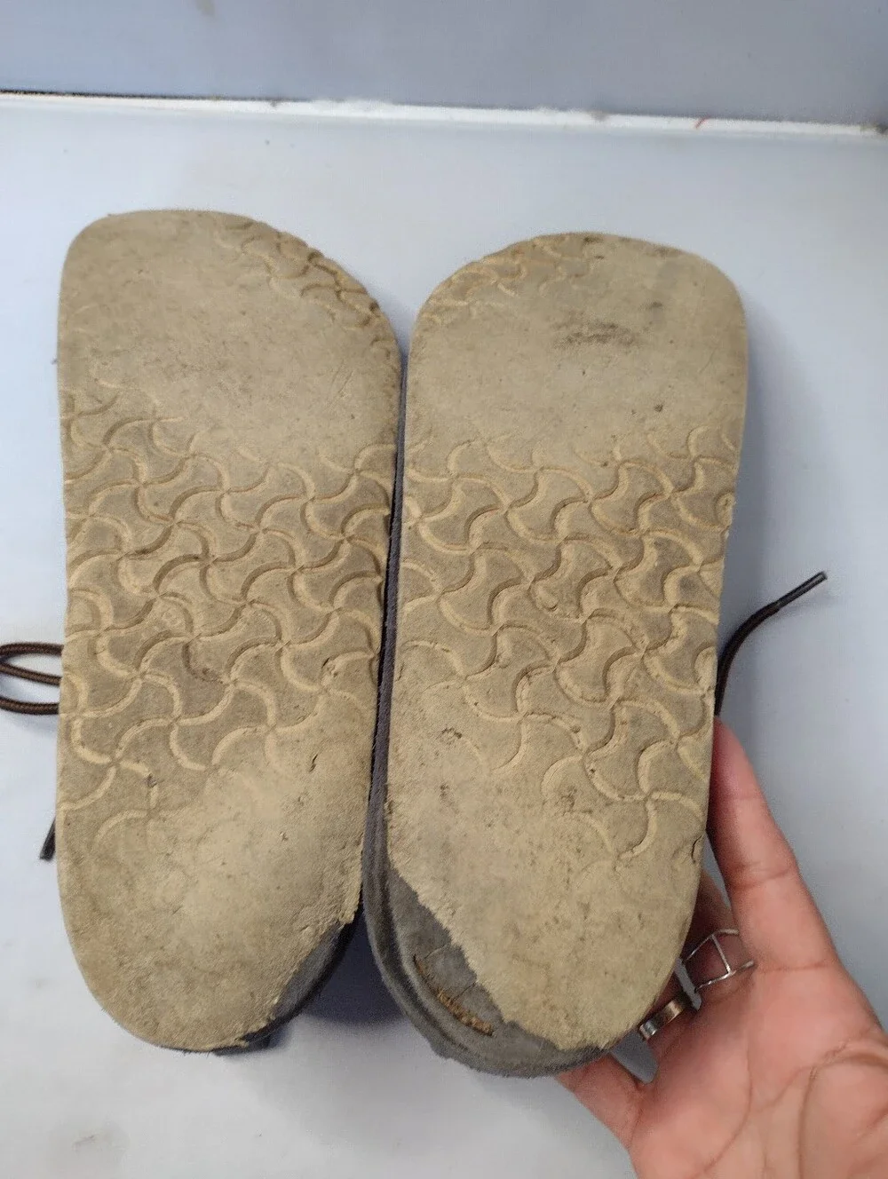 Birkenstock Dundee Blue Suede Comfort Laced Ankle Boots Size 45 Mens AA